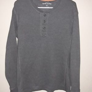 Eddie Bauer Henley double knit